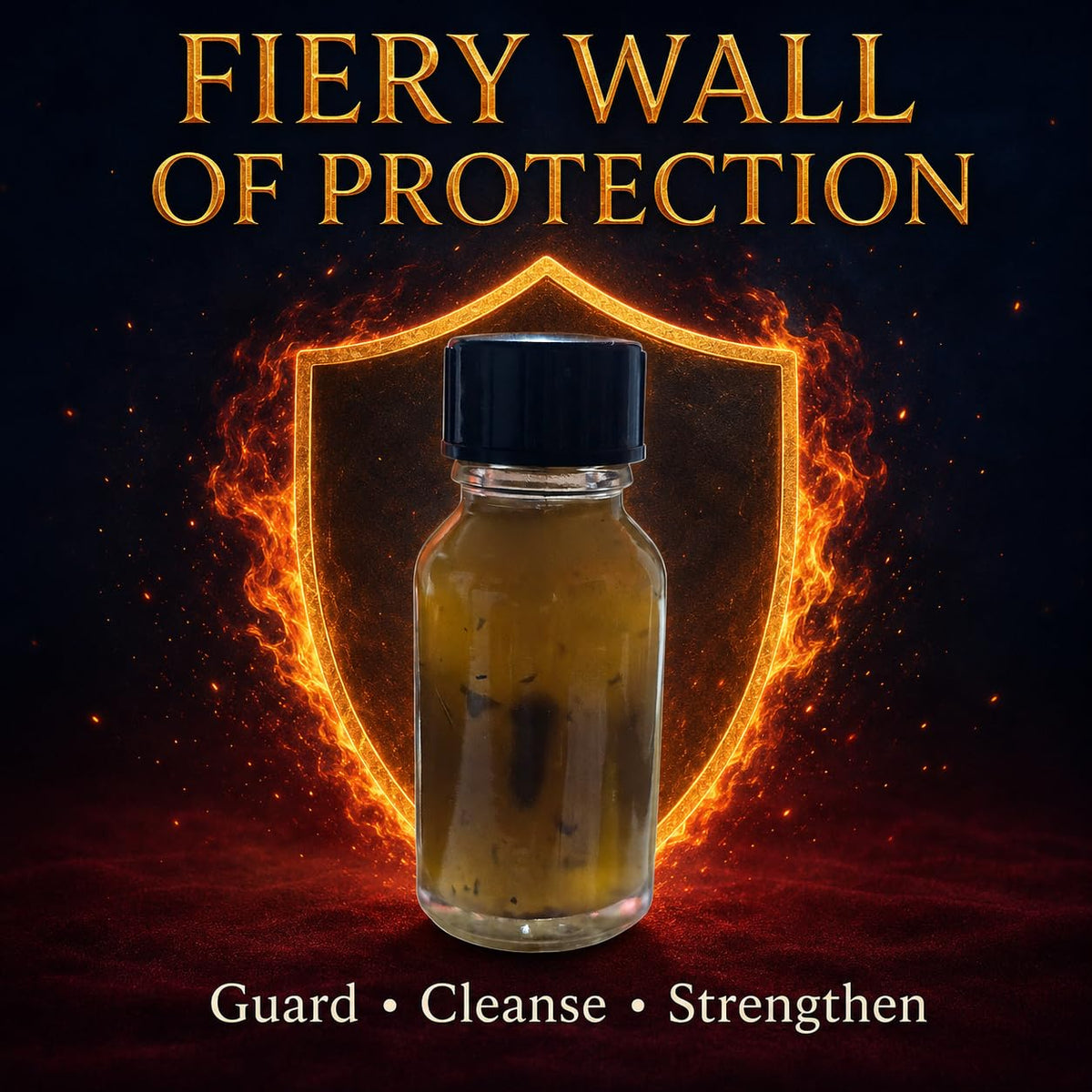 Fiery Wall of Protection Spiritual Oil – Protection, Cleansing & Shielding Ritual Oil – Mada Supreme Botanica