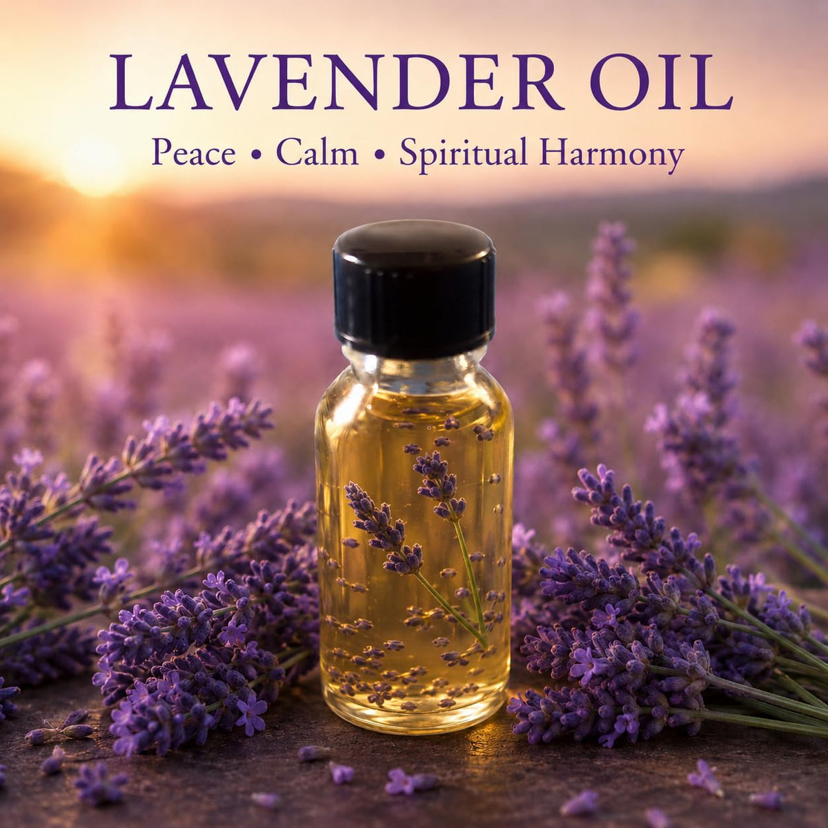 Lavender Spiritual Oil – Peace, Relaxation & Cleansing Ritual Oil – 1oz Mada Supreme Botanica