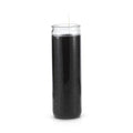 7 Day Black Glass Prayer Candle