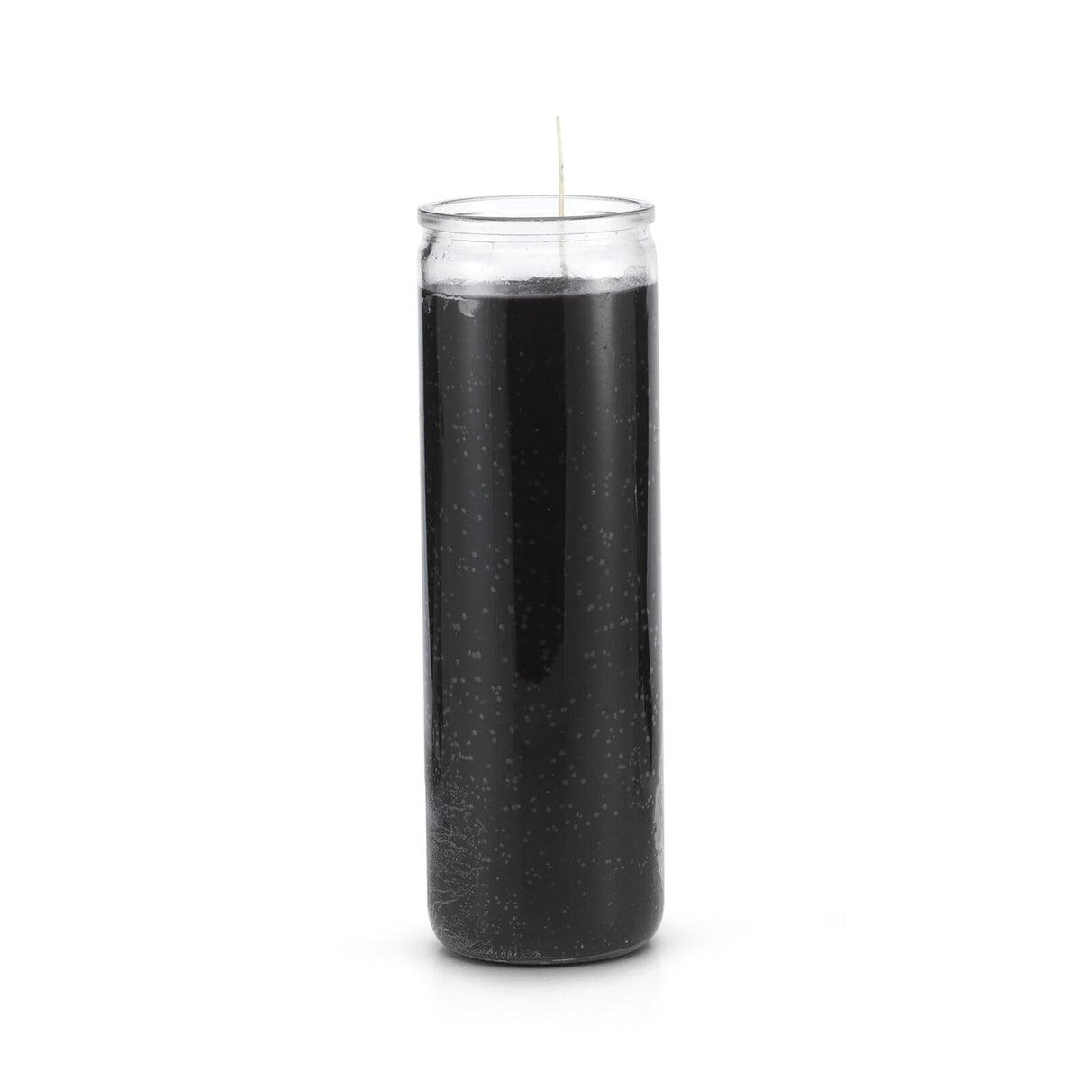 7 Day Black Glass Prayer Candle
