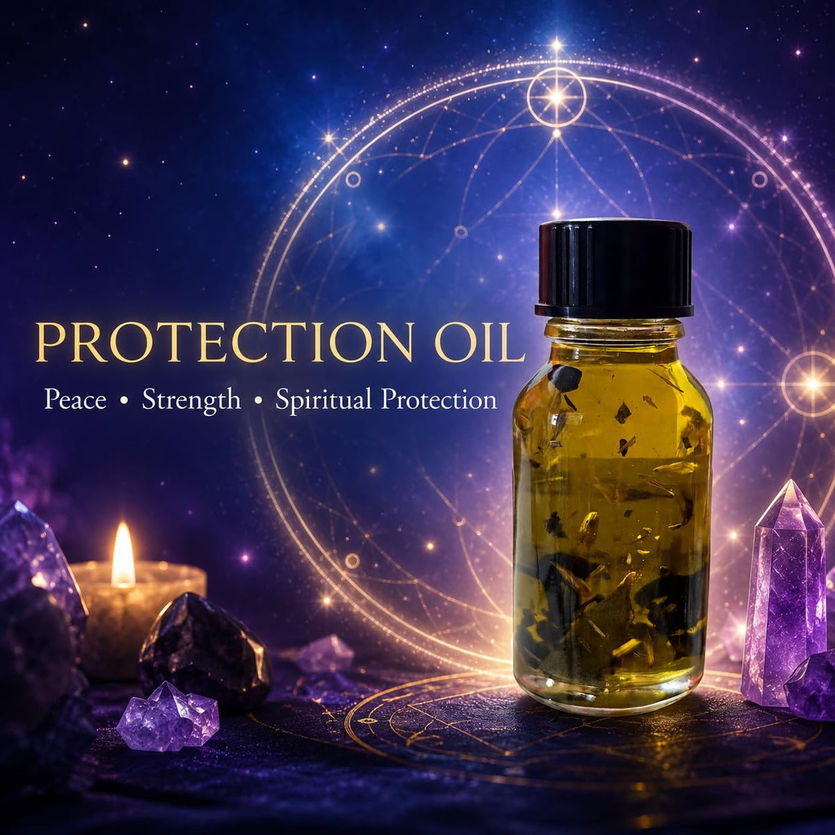 Protection Spiritual Oil – Cleansing, Shielding & Negative Energy Ritual Oil – Mada Supreme Botanica