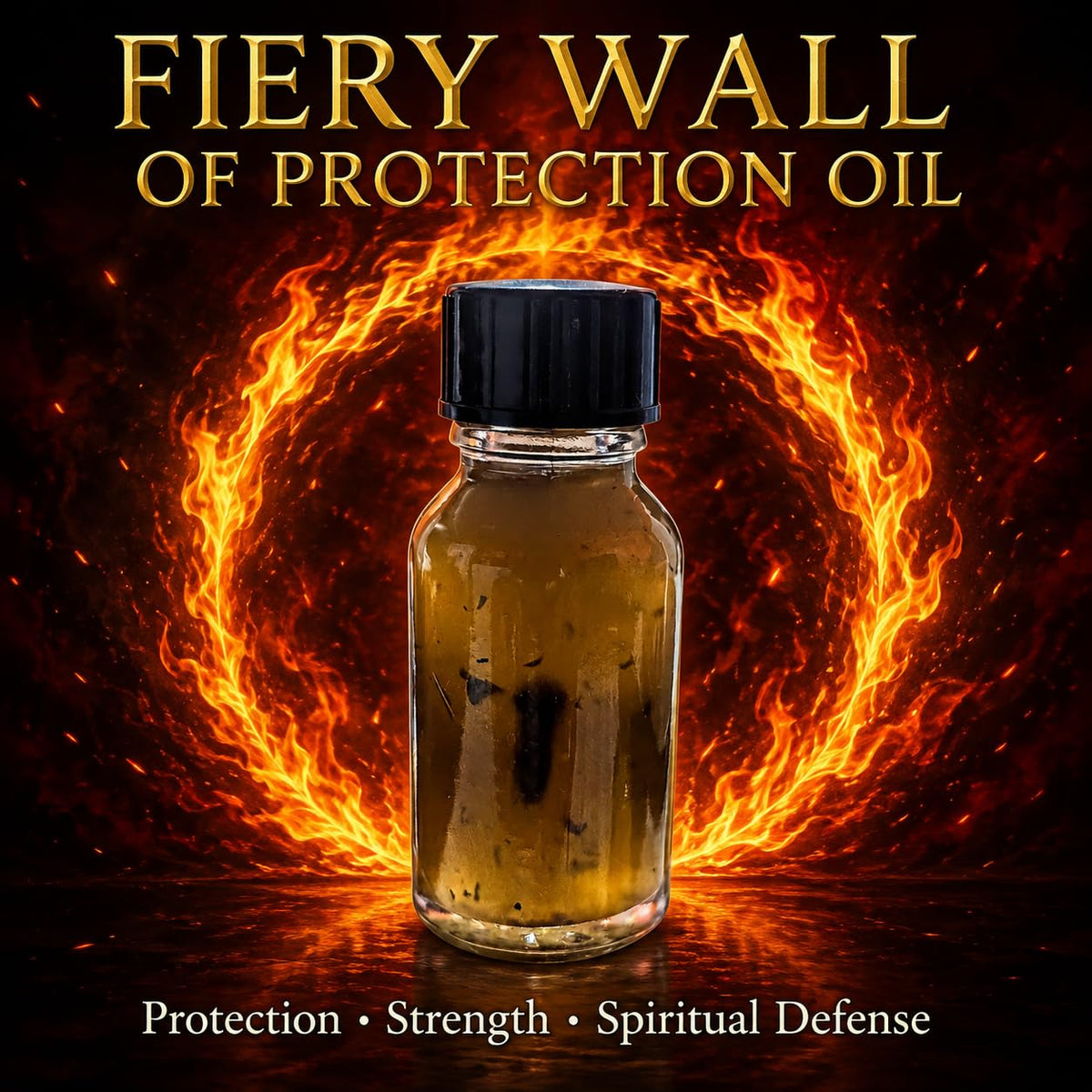 Fiery Wall of Protection Spiritual Oil – Protection, Cleansing & Shielding Ritual Oil – Mada Supreme Botanica