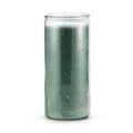 14 Day Plain Green Glass Candle
