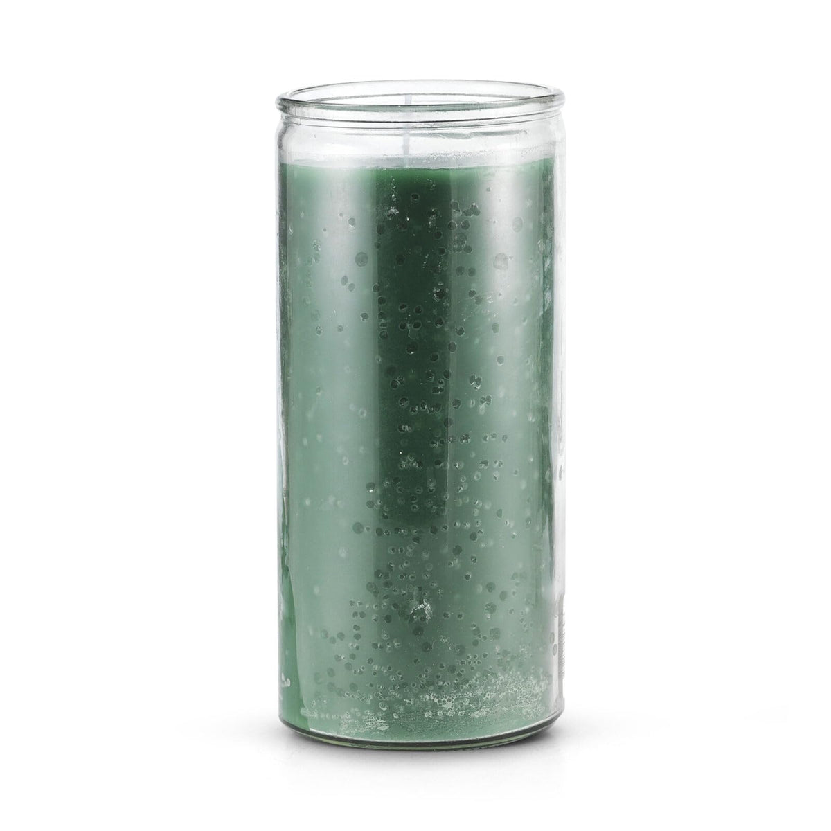 14 Day Plain Green Glass Candle