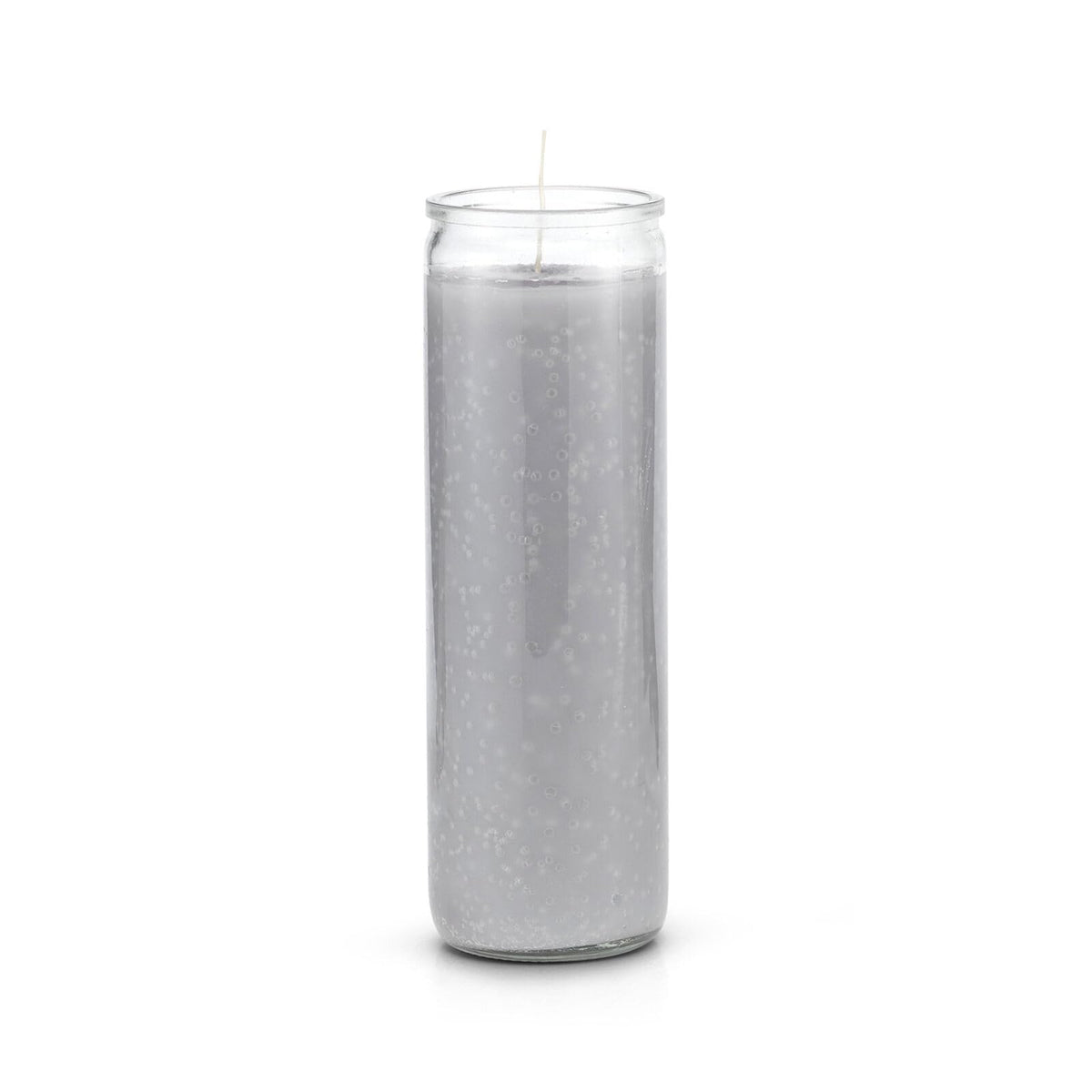 7 Day Plain Gray Candle in Glass Jar