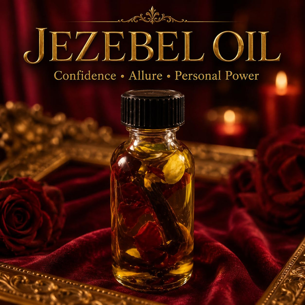 Jezebel Spiritual Oil – Attraction, Confidence & Personal Power Ritual Oil – Mada Supreme Botanica 15ml