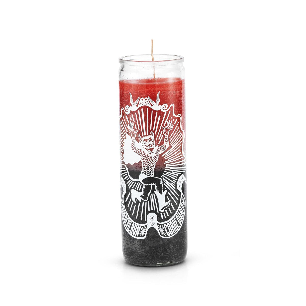 7-Day Run Devil Run Candle, Red and Black