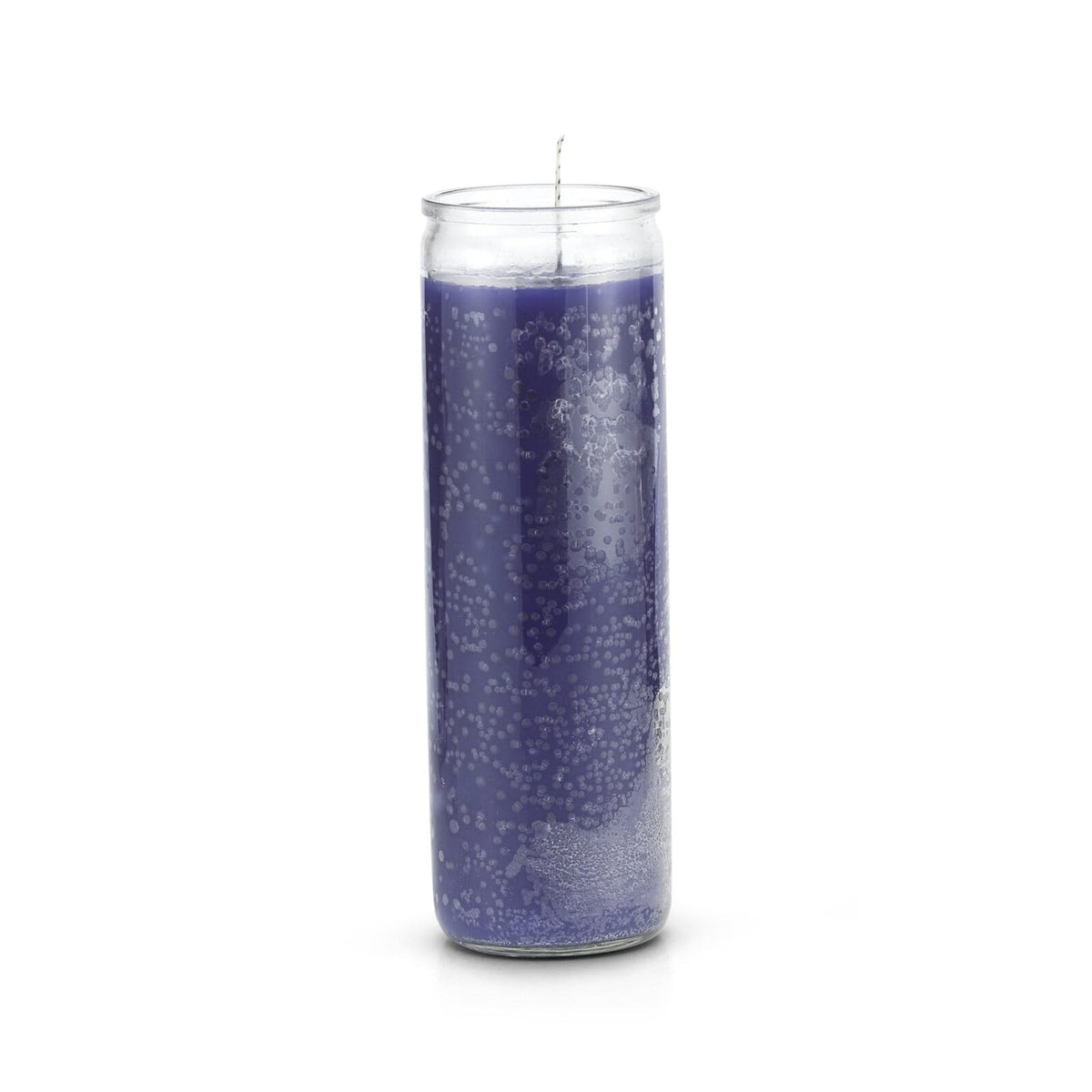 Mystical Purple Glass Pillar Candle, 7-Day, Tall