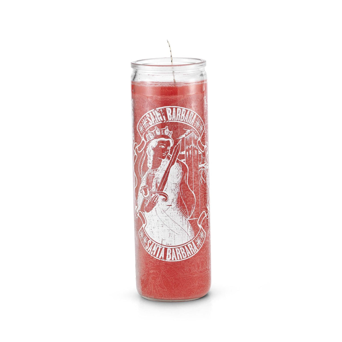 Saint Barbara 7-Day Prayer Candle, Red, Protection and Strength Devotional Candle