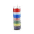7 Day Prayer Candle, 7 Color Layered Design