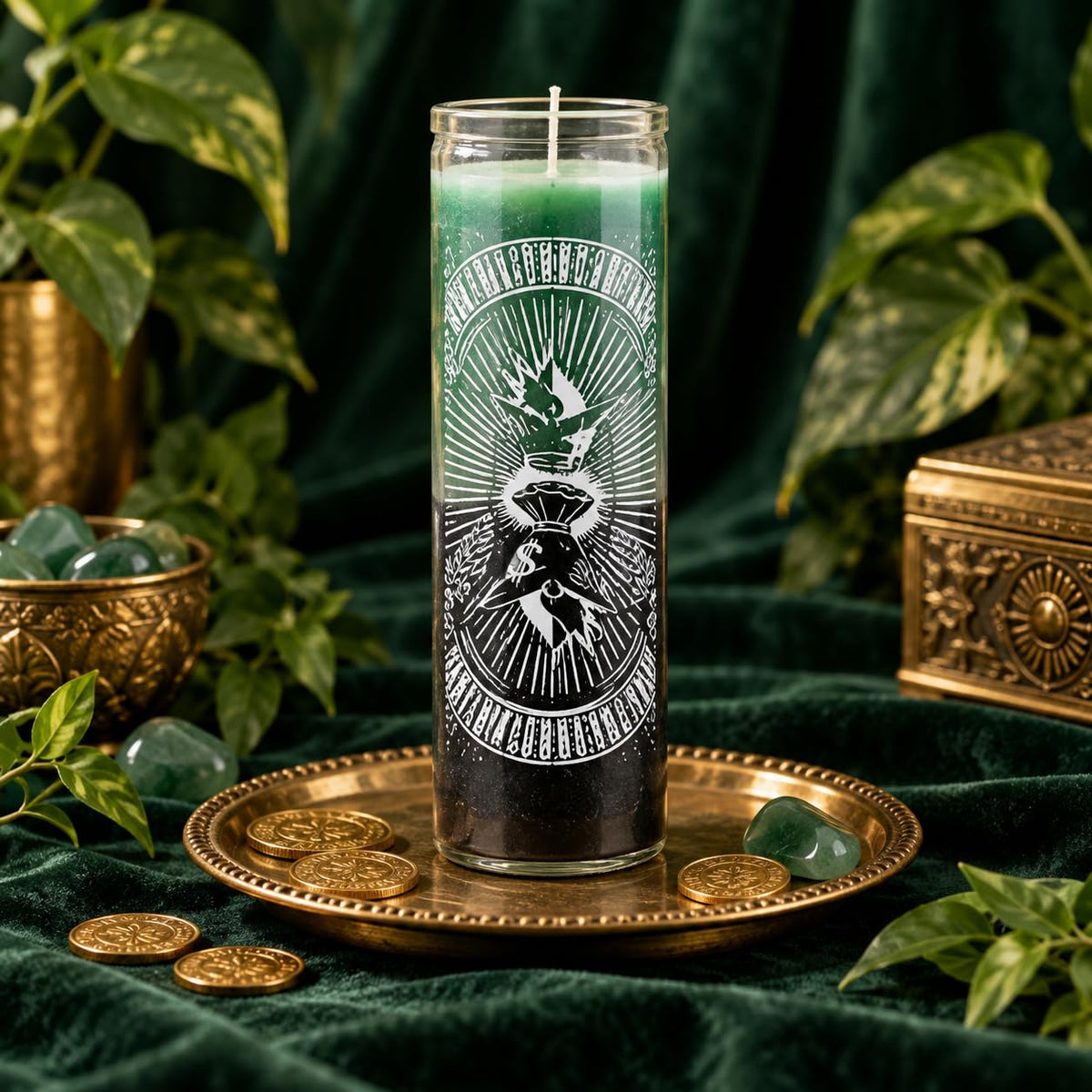 Double Action Money Multicolor 7 Day Prayer Candle
