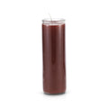 7-Day Brown Glass Prayer Candle, Religious Devotional Candle, Altar, Spiritual Meditation