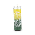 Orunla 7-Day Prayer Candle, Yellow and Green, Orisha of Divination, Wisdom, and Destiny