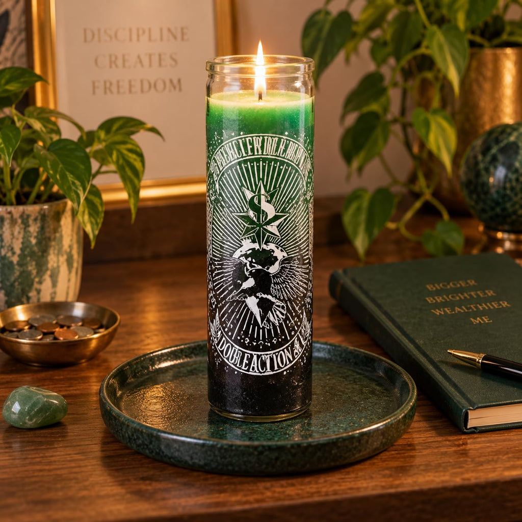 Double Action Money Multicolor 7 Day Prayer Candle