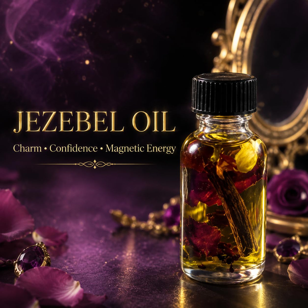 Jezebel Spiritual Oil – Attraction, Confidence & Personal Power Ritual Oil – Mada Supreme Botanica 15ml