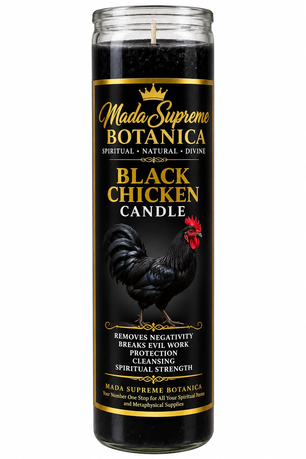 Black Chicken 7 Day Spiritual Candle Protection Cleansing Ritual Candle