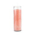 7 Day Pink Glass Prayer Candle