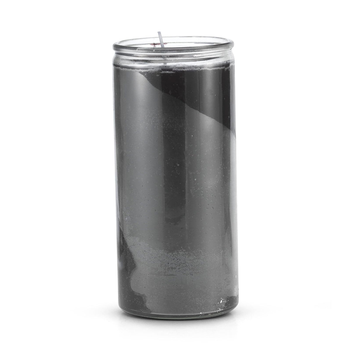 14 Day Plain Black Glass Candle for Protection & Banishing