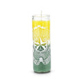 Fast Luck 7 Day Prayer Candle, Yellow and Green Multicolor, Spiritual Ritual Candle