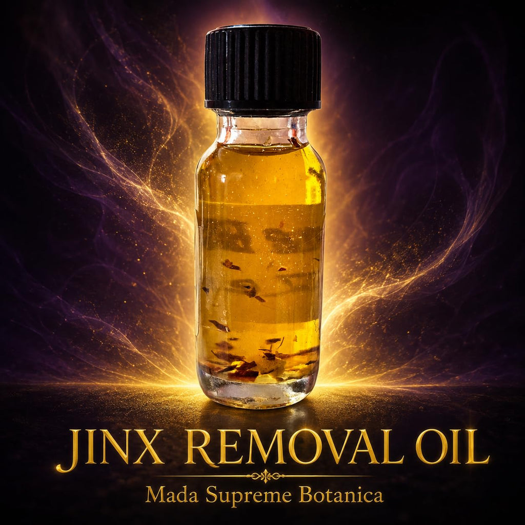 Jinx Removal Spiritual Oil – Cleansing, Uncrossing & Protection Ritual Oil – Mada Supreme Botanica