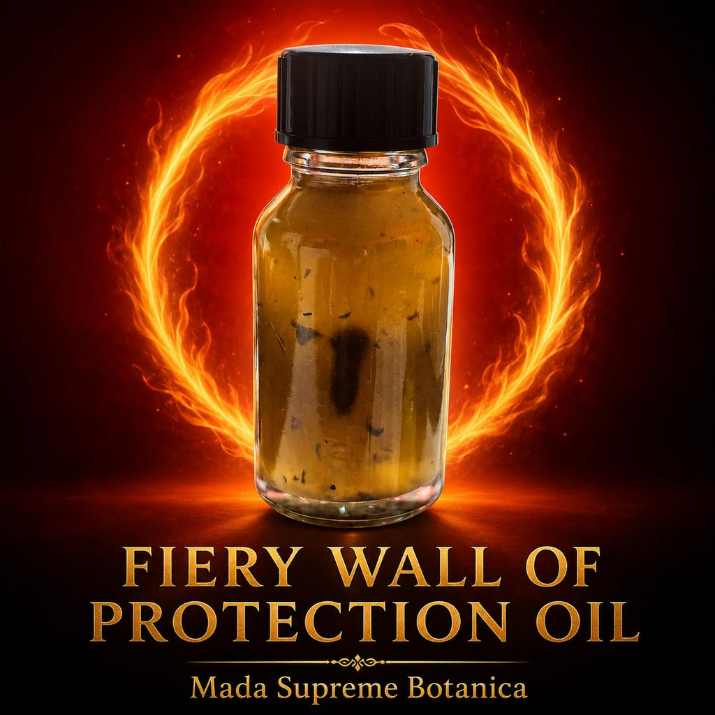 Fiery Wall of Protection Spiritual Oil – Protection, Cleansing & Shielding Ritual Oil – Mada Supreme Botanica