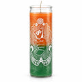 7 Day Money Drawing Candle, Green and Gold, Wealth Attraction, Financial Prosperity, Abundance Ritual