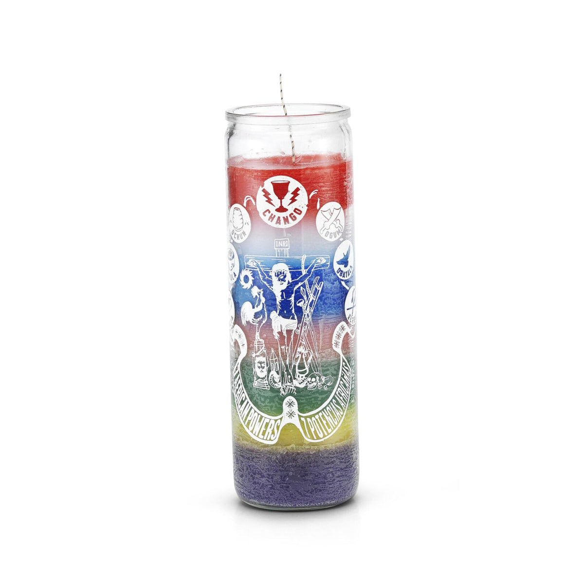 7 Day 7 African Powers Candle, Siete Potencias Africanas, Multicolor