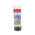 7 Indian Powers Candle, Multicolor, Protection and Spiritual Ritual Use
