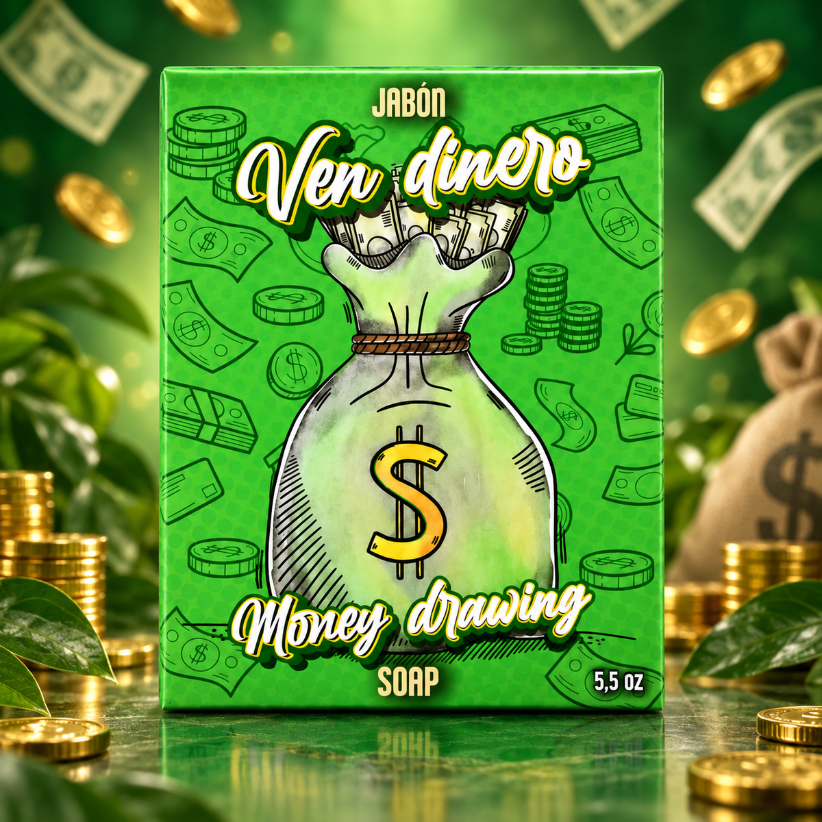 Ven Dinero Money Drawing Soap 5.5 oz – Prosperity & Abundance Spiritual Soap