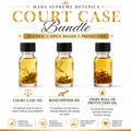 Court Case Oil, Ritual Oil Set, Protection Blend, 3 Glass Bottles with Black Caps