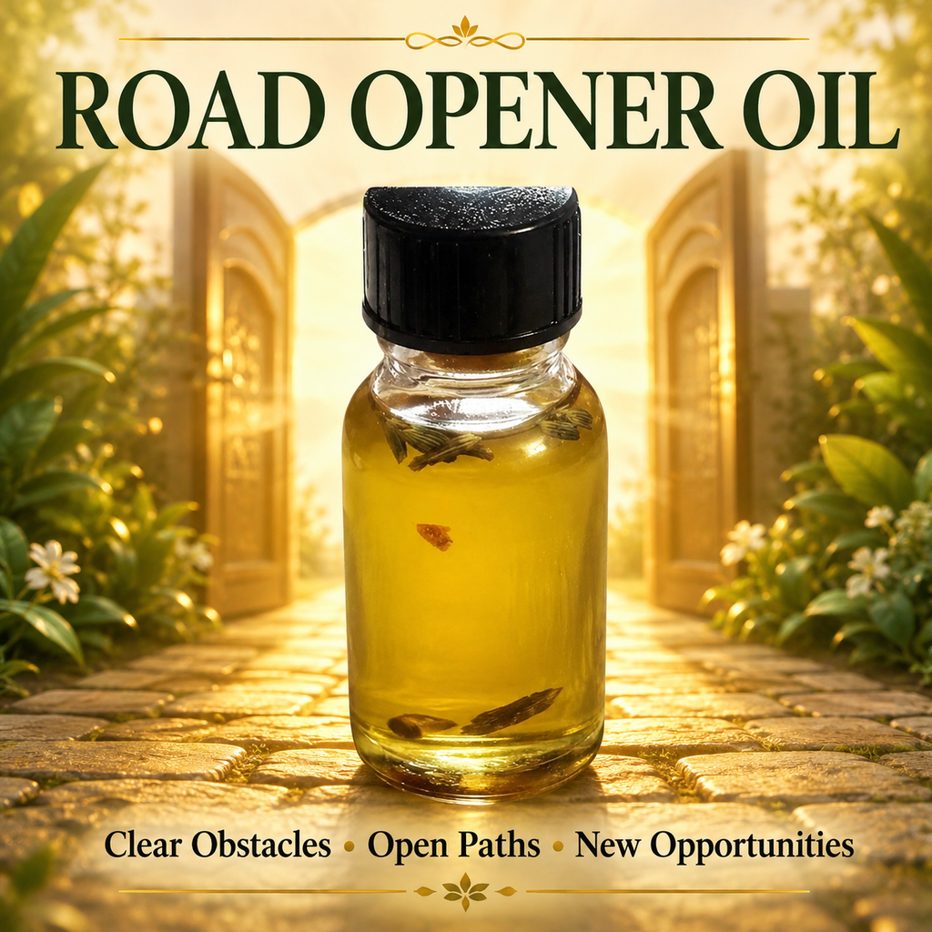 Road Opener Spiritual Oil – New Opportunities, Success & Obstacle Clearing Ritual Oil – Mada Supreme Botanica