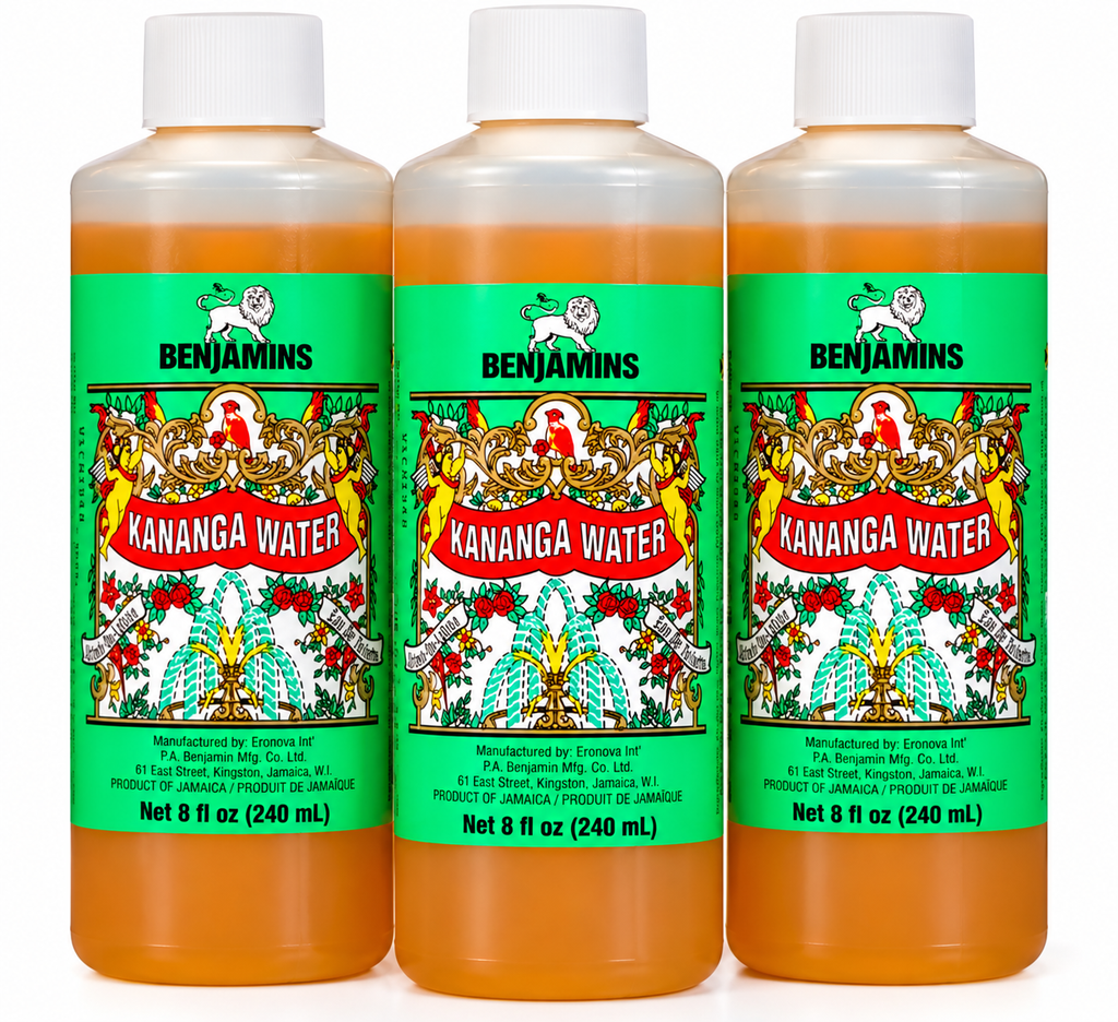 Benjamin’s Kananga Water 3 Pack, 8 fl oz Each, 24 fl oz Total, Traditional Jamaican Scented Water for Personal Fragrance, Baths, Altar & Spiritual Use