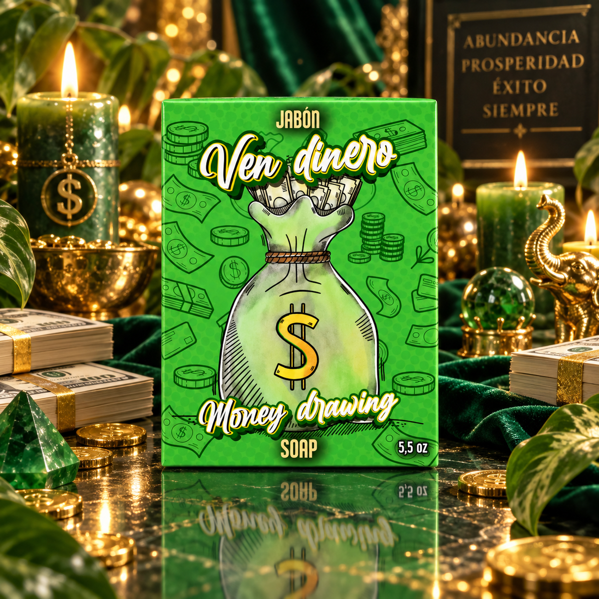 Ven Dinero Money Drawing Soap 5.5 oz – Prosperity & Abundance Spiritual Soap
